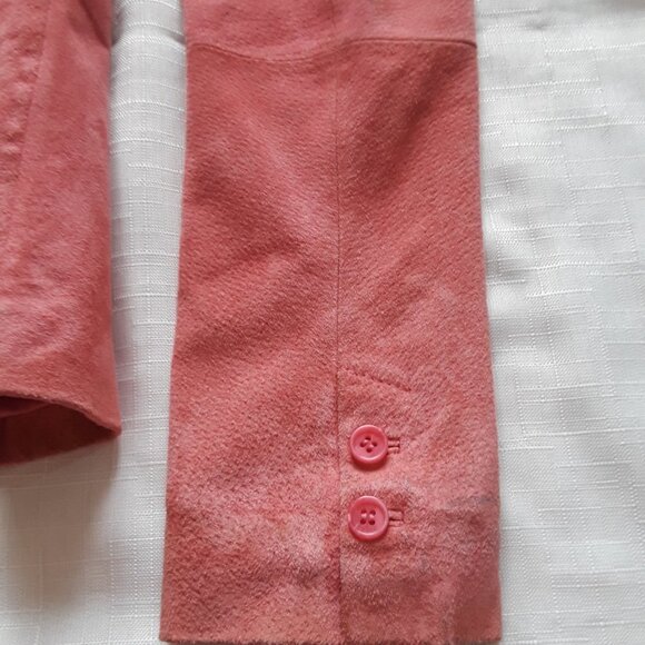 Le Chateau Pink Suede Jacket, Small - Picture 5 of 10